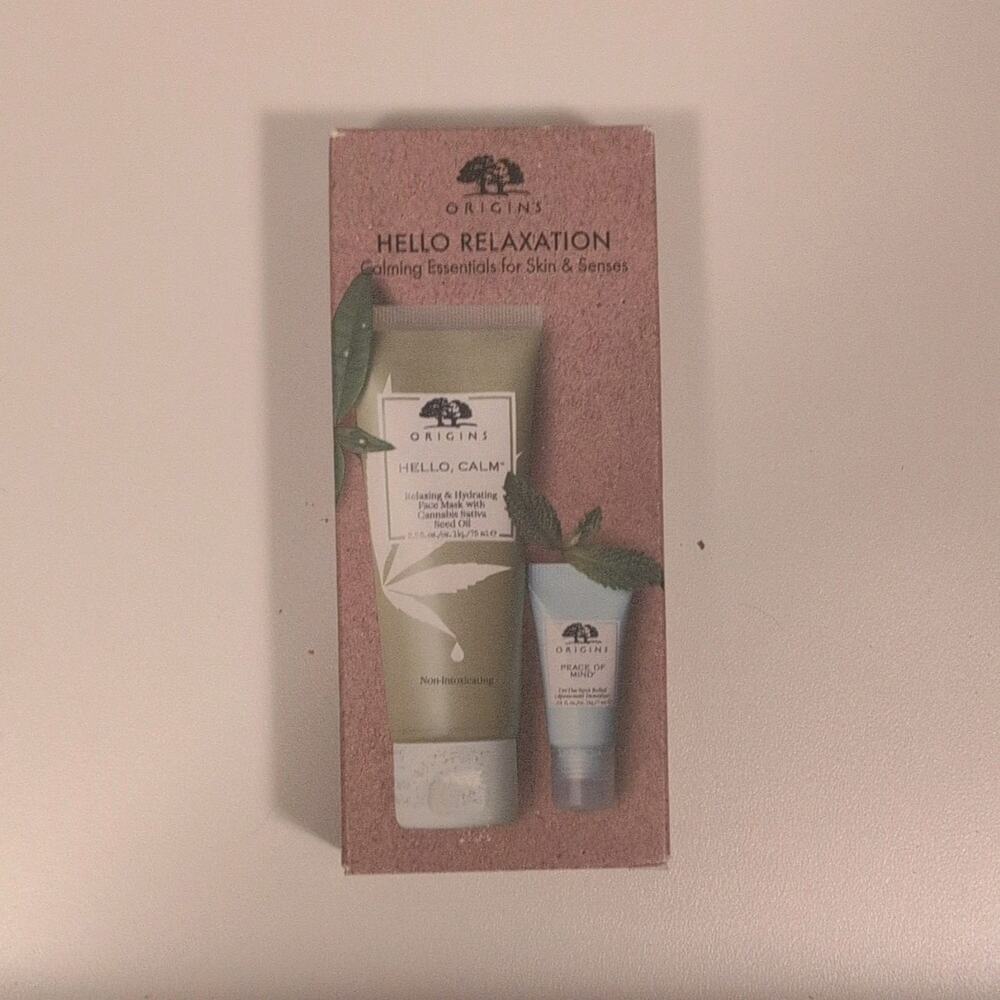 Origins Hello Relaxation Face Hydration Set Mask & Moisturizer Cream